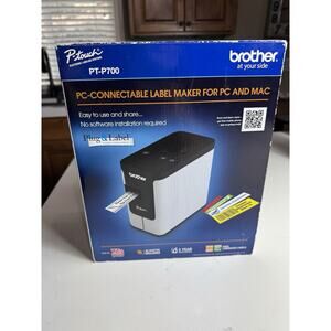 Brother PT-P700 P-Touch PC Connectable Label Maker For PC & MAC tested